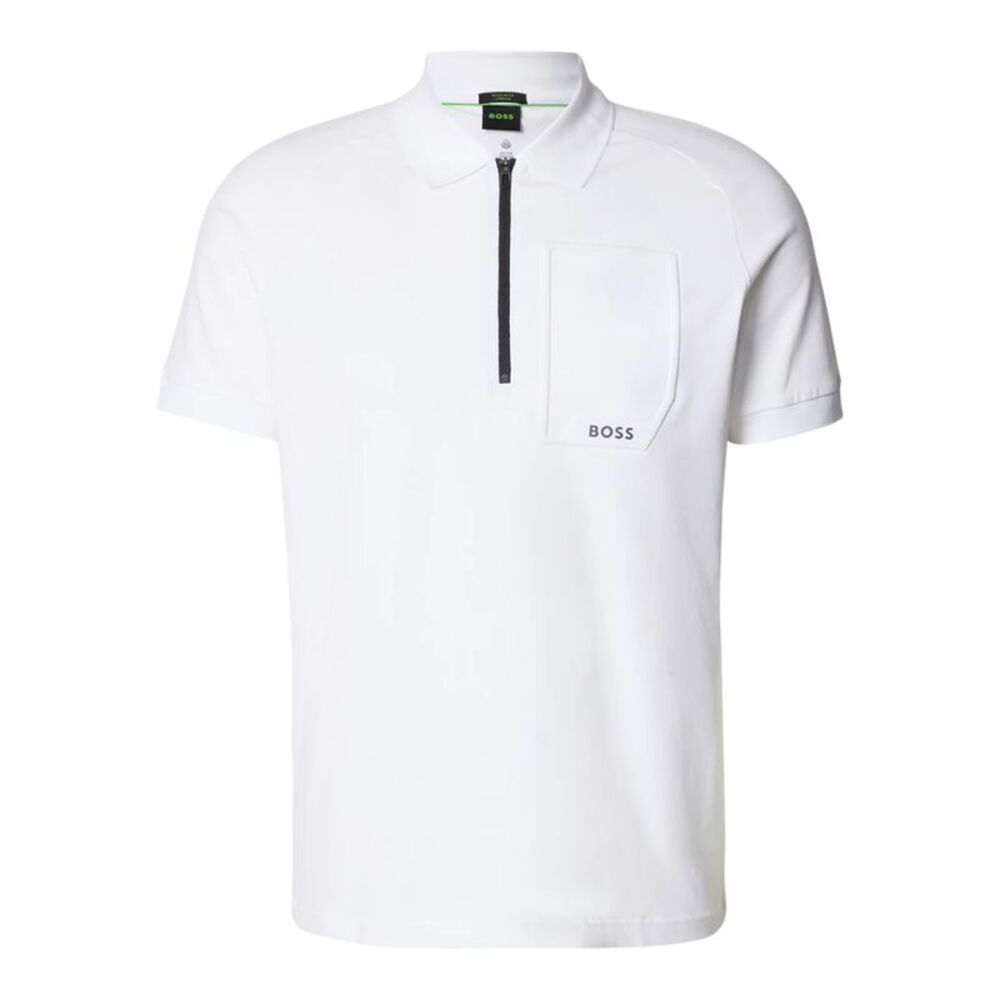 Boss Mens Urban Tech Polo Shirt / White